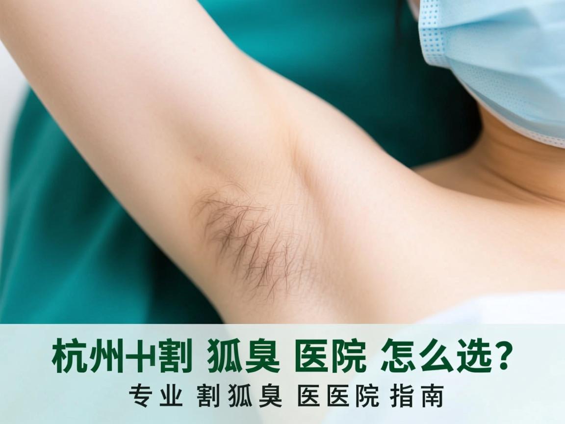 杭州割狐臭医院怎么选？专业割狐臭医院指南