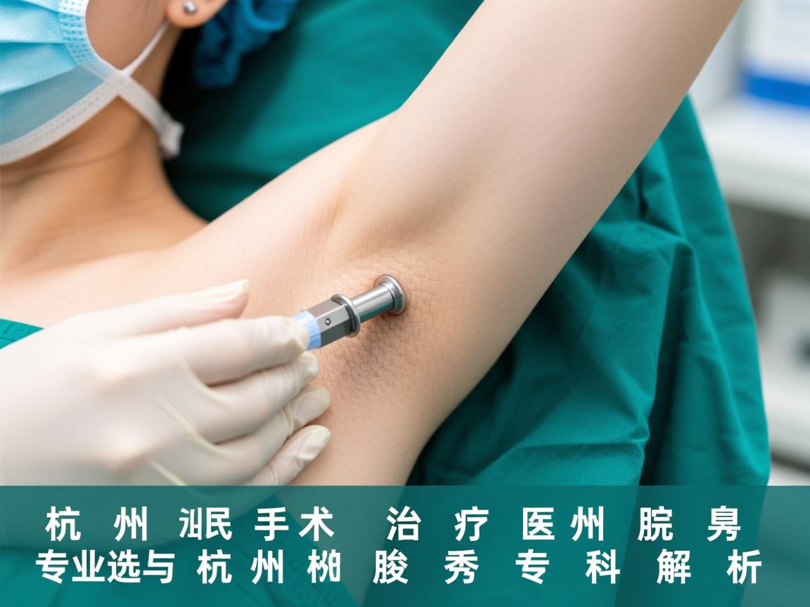 杭州腋臭手术治疗医院，专业选择与杭州腋秀专科解析
