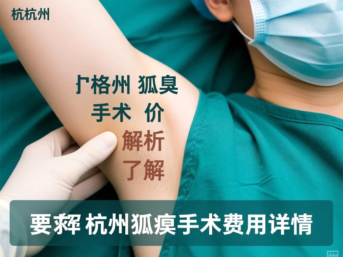 杭州狐臭手术价格解析,了解杭州狐臭手术费用详情 杭州狐臭手术价格解析,了解杭州狐臭手术费用详情