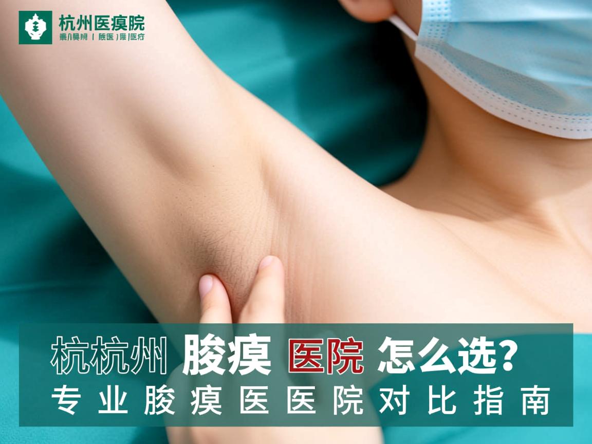 杭州腋臭医院怎么选？专业腋臭医院对比指南