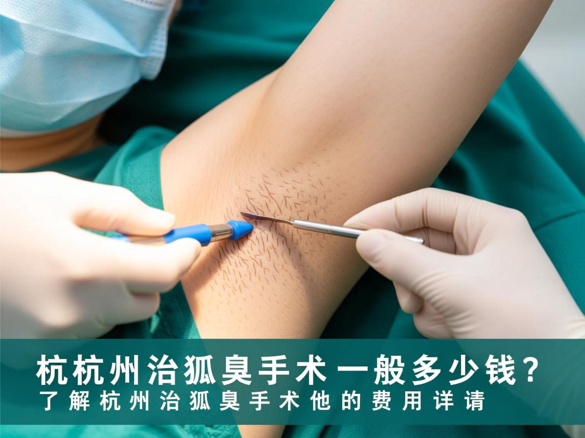 杭州治狐臭手术一般多少钱？了解杭州治狐臭手术的费用详情