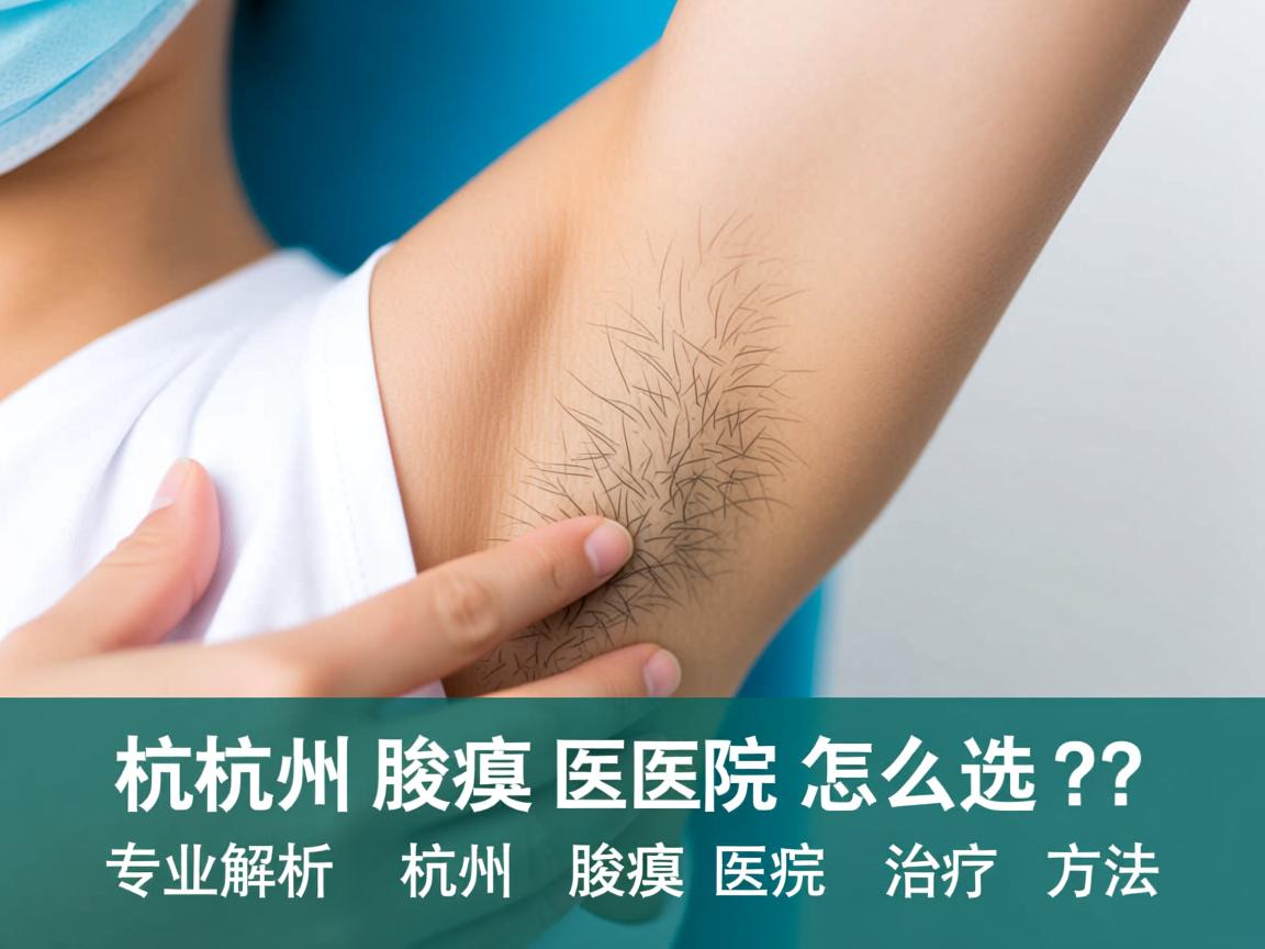 杭州腋臭医院怎么选？专业解析杭州腋臭医院的治疗方法