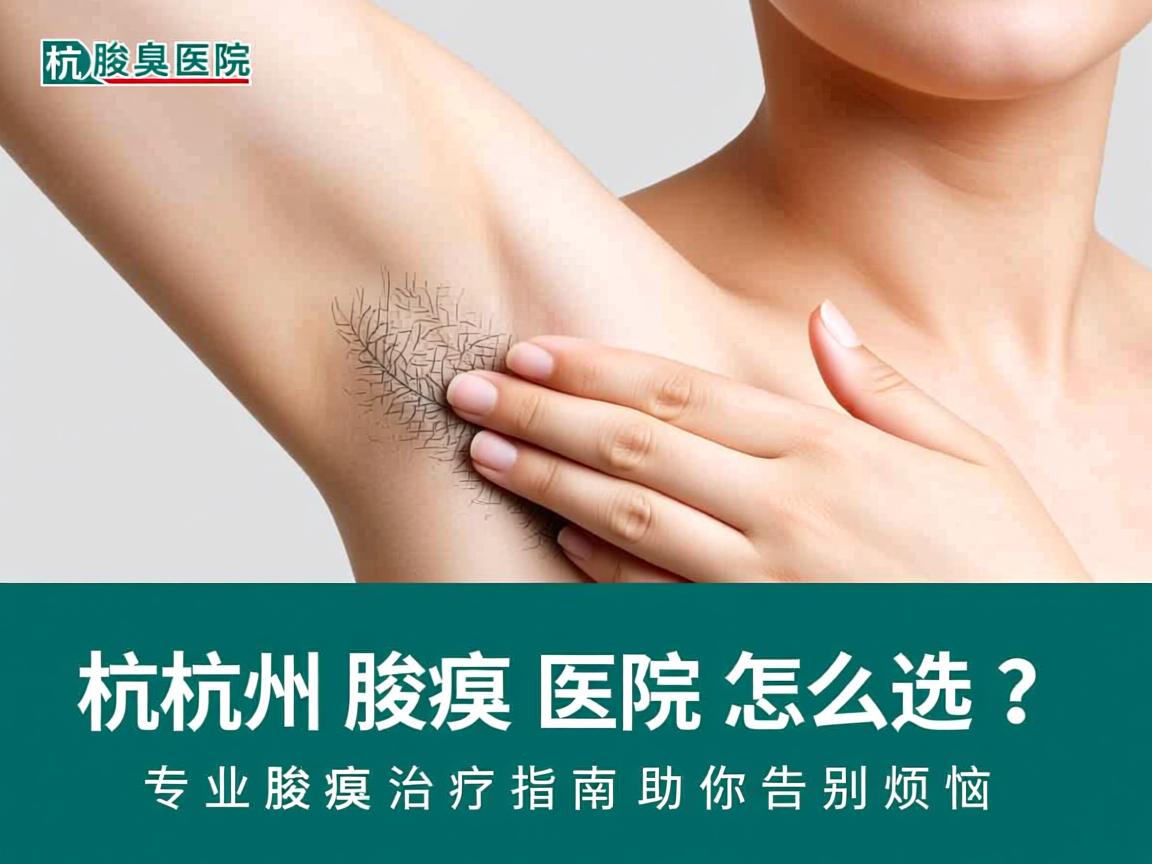 杭州腋臭医院怎么选？专业腋臭治疗指南助你告别烦恼