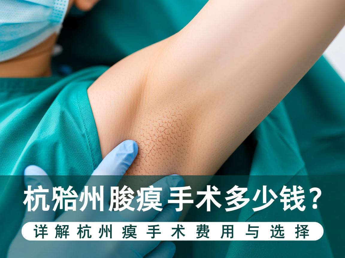 杭州腋臭手术多少钱？详解杭州腋臭手术费用与选择