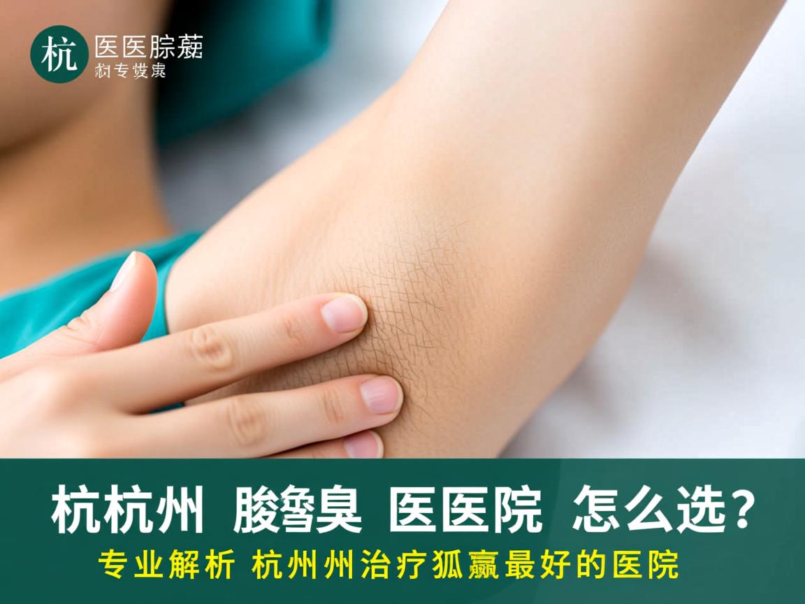 杭州腋臭医院怎么选？专业解析杭州治疗狐臭最好的医院