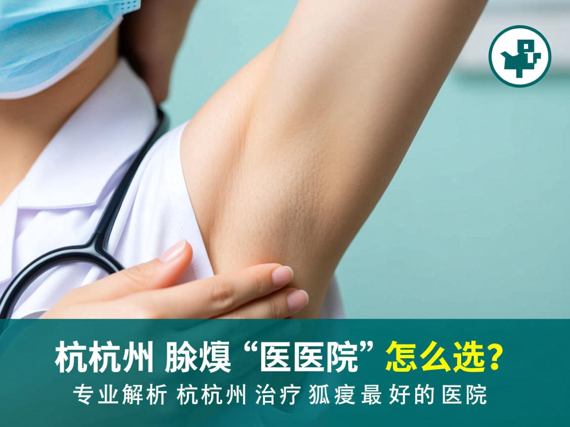 杭州腋臭医院怎么选？专业解析杭州治疗狐臭最好的医院