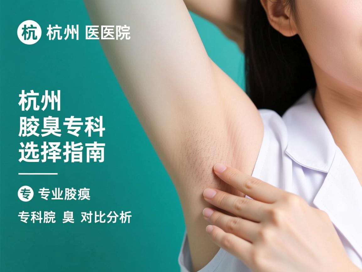 杭州腋臭专科医院选择指南，专业腋臭专科的对比分析