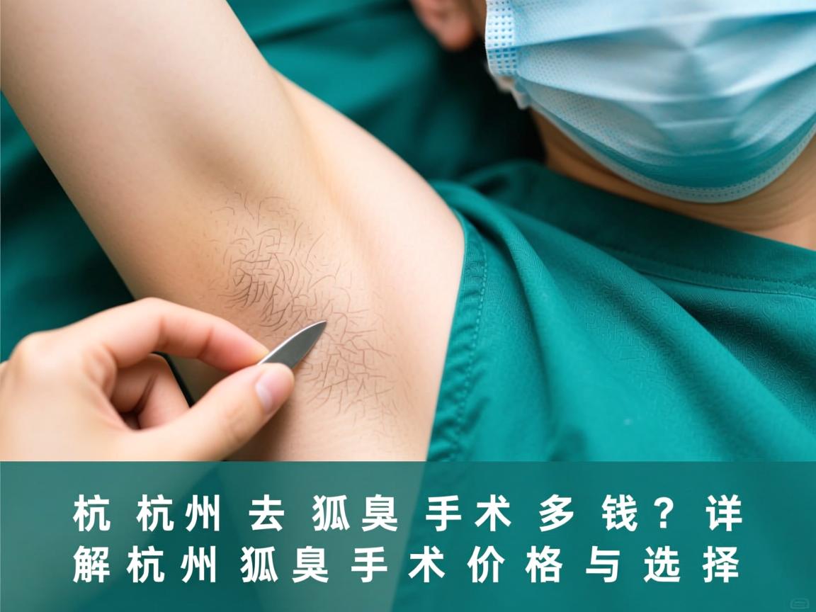 杭州去狐臭手术多钱?详解杭州狐臭手术价格与选择 杭州去狐臭手术多钱?详解杭州狐臭手术价格与选择