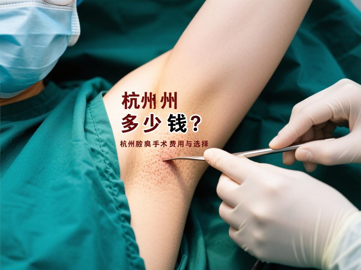 杭州腋臭手术多少钱？详解杭州腋臭手术费用与选择