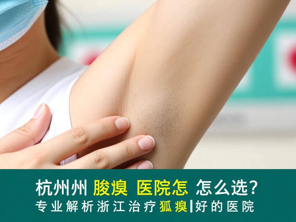 杭州腋臭医院怎么选？专业解析浙江治疗狐臭好的医院