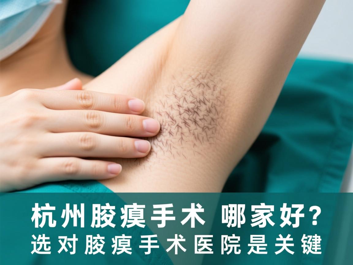 杭州腋臭手术哪家好？选对腋臭手术医院是关键