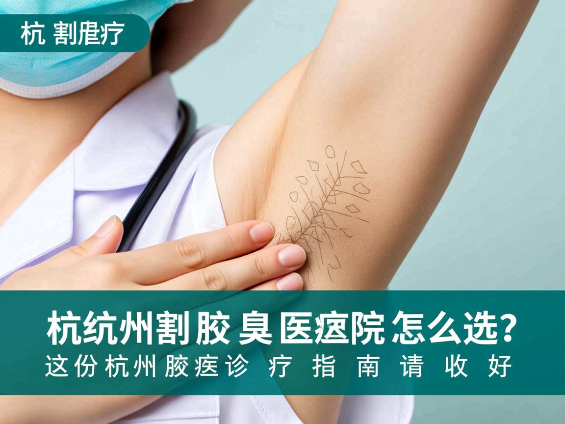杭州割腋臭医院怎么选？这份杭州腋臭诊疗指南请收好