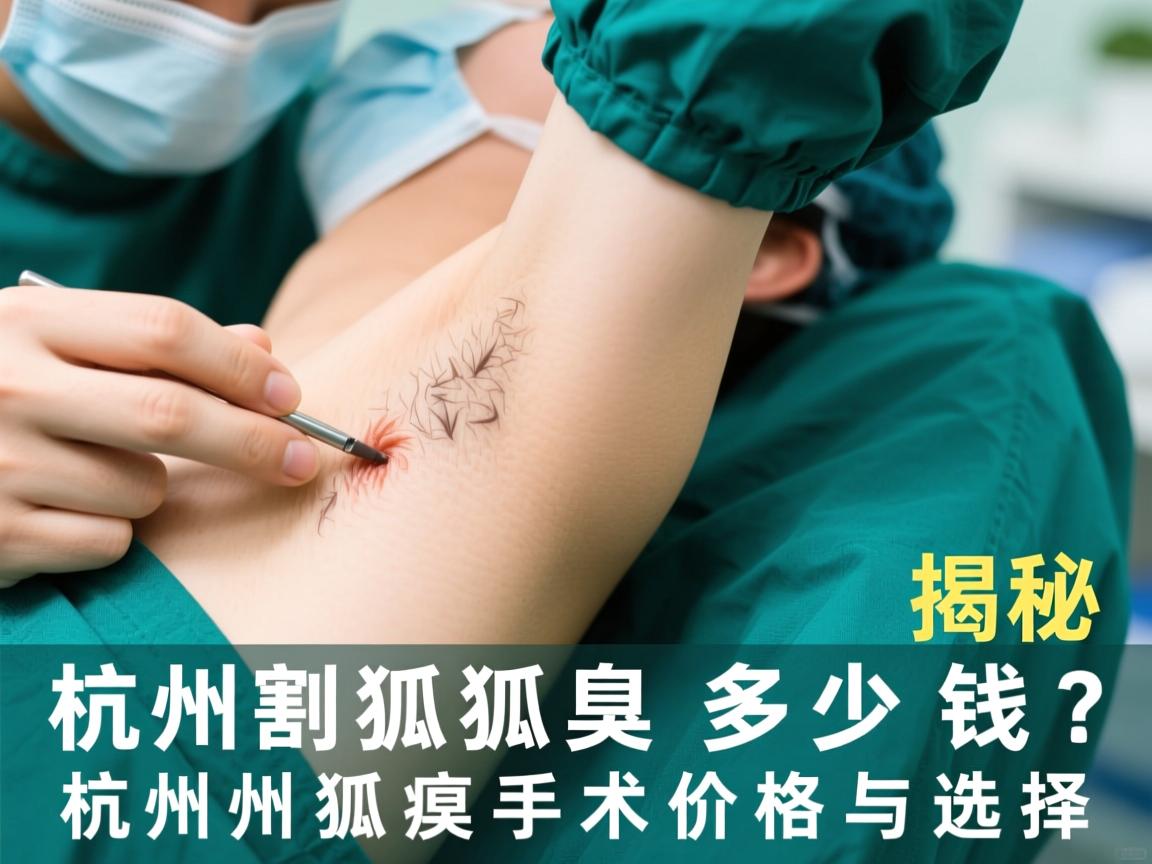 杭州割狐臭多少钱？揭秘杭州狐臭手术价格与选择