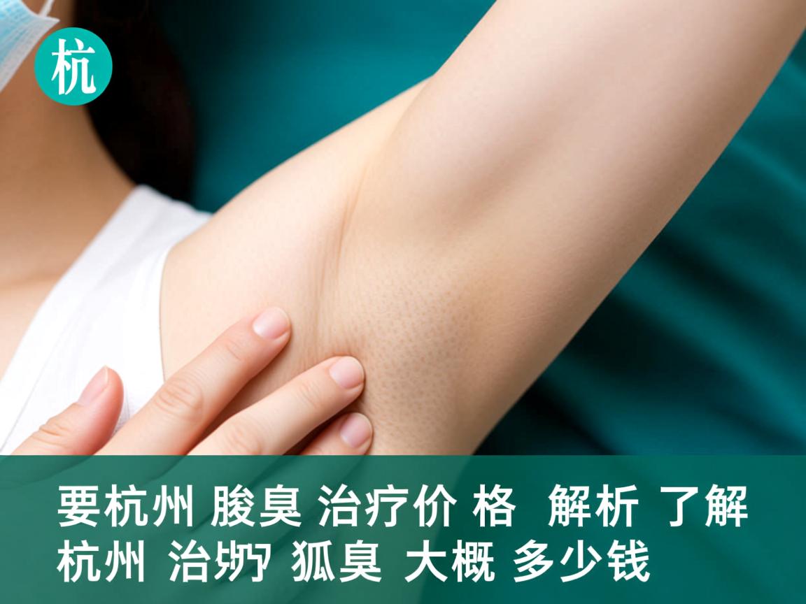 杭州腋臭治疗价格解析，了解杭州治疗狐臭大概多少钱