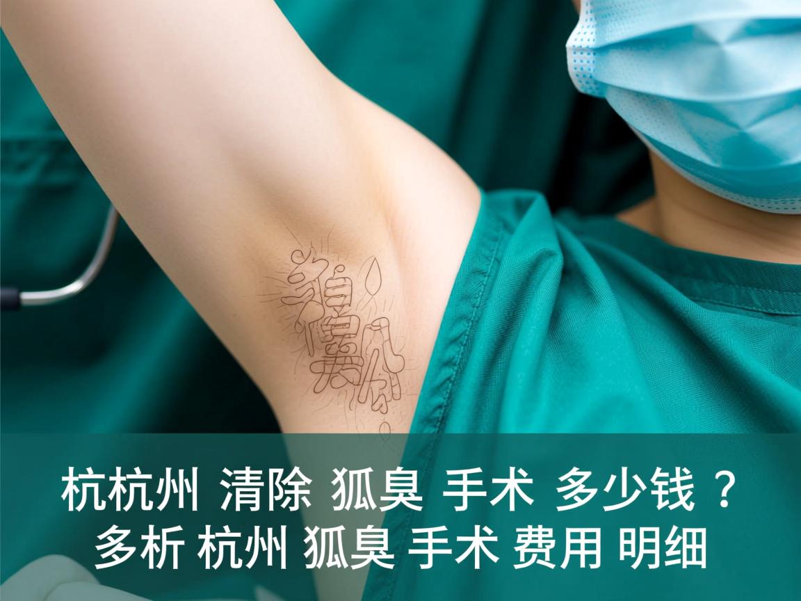 杭州清除狐臭手术多少钱?解析杭州狐臭手术费用明细 杭州清除狐臭手术多少钱?解析杭州狐臭手术费用明细