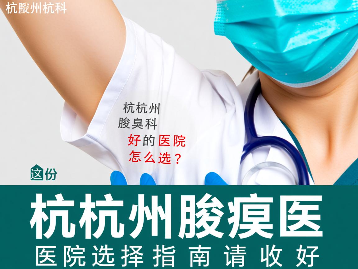 杭州腋臭科好的医院怎么选?这份杭州腋臭科医院选择指南请收好 杭州腋臭科好的医院怎么选?这份杭州腋臭科医院选择指南请收好