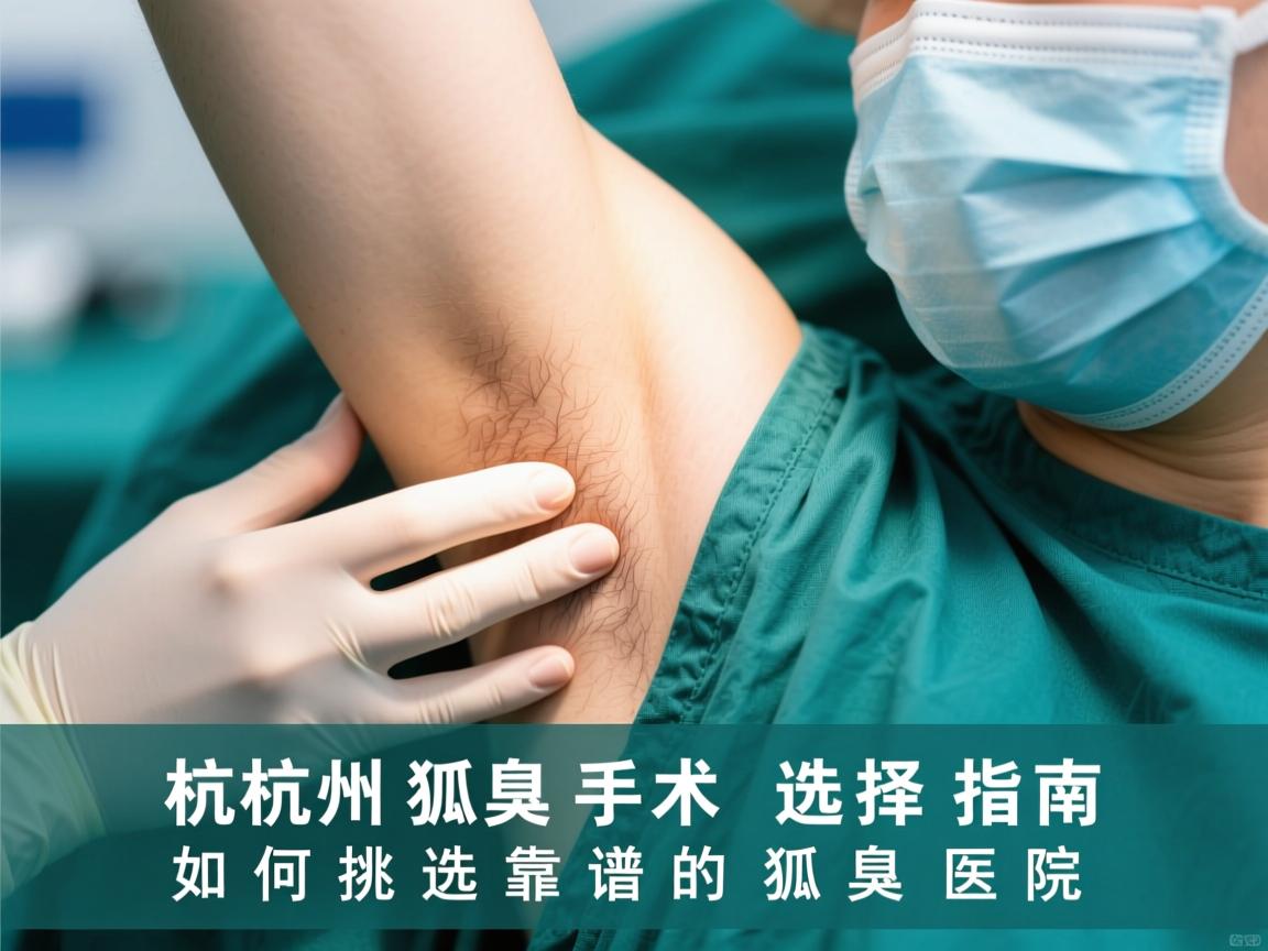 杭州狐臭手术选择指南,如何挑选靠谱的狐臭医院 杭州狐臭手术选择指南,如何挑选靠谱的狐臭医院