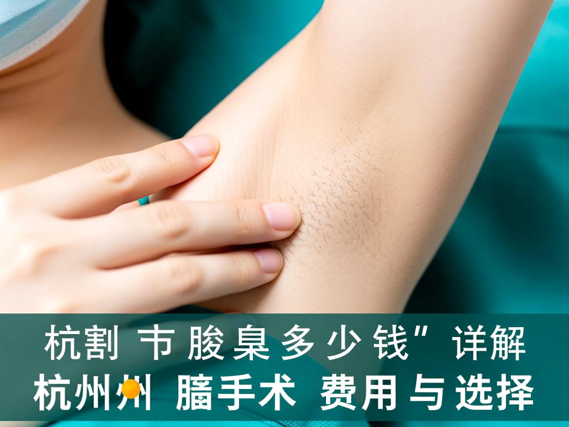 杭州割腋臭多少钱,详解杭州腋臭手术费用与选择 杭州割腋臭多少钱,详解杭州腋臭手术费用与选择