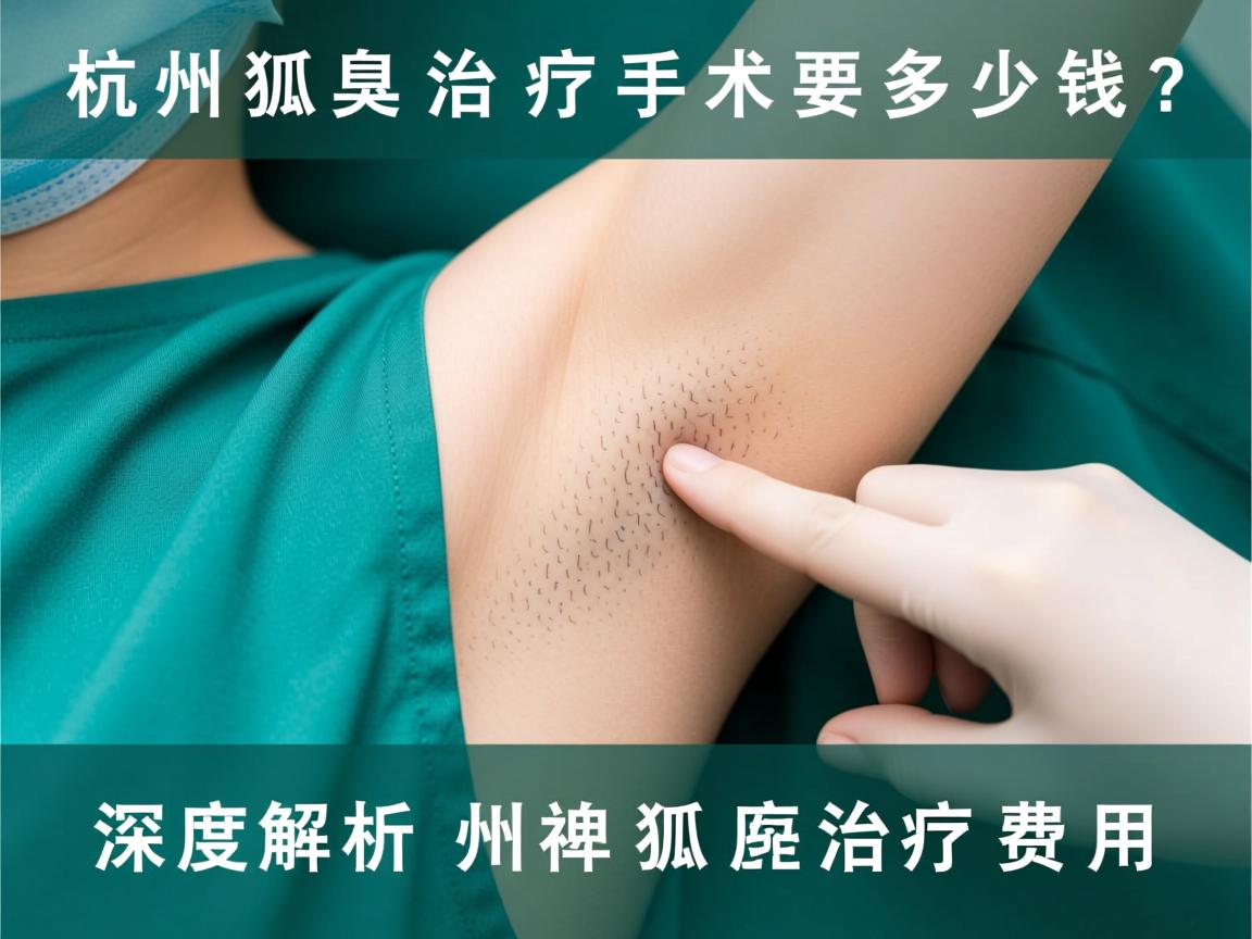 杭州狐臭治疗手术要多少钱？深度解析杭州狐臭治疗费用
