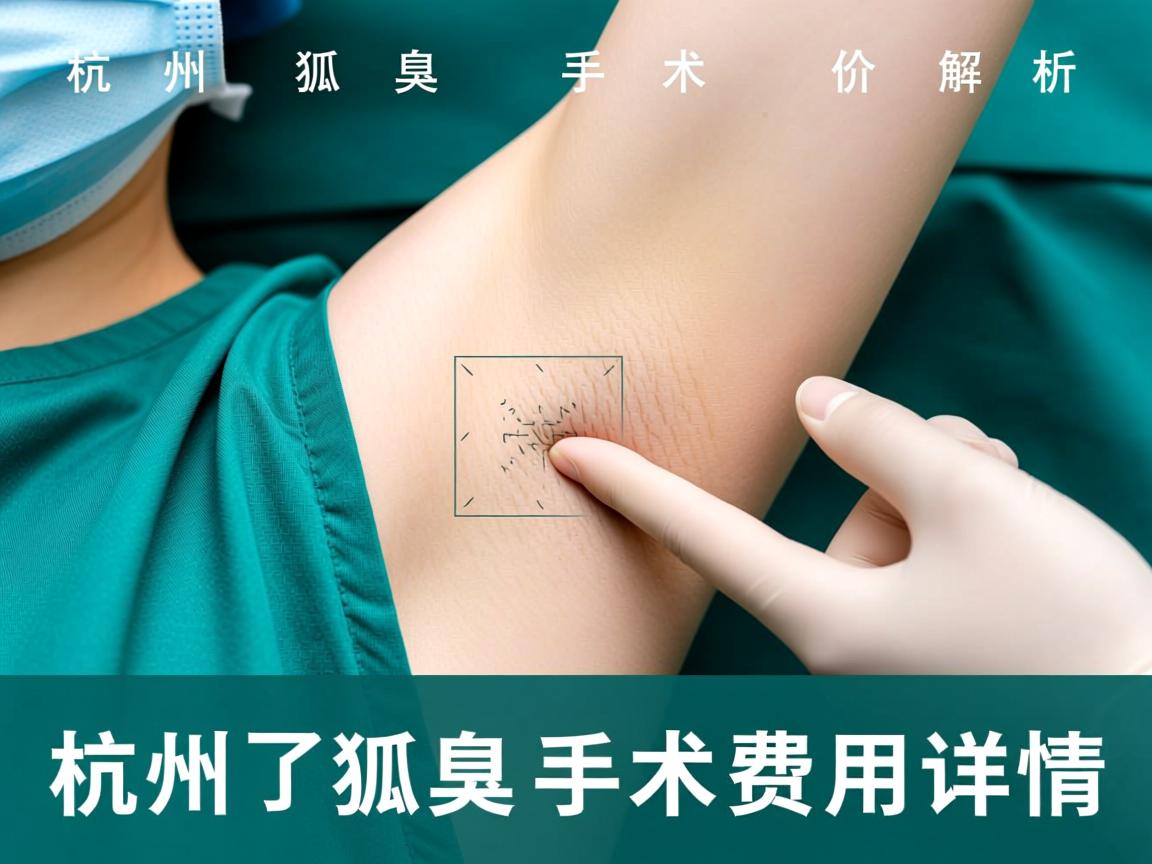 杭州狐臭手术价格解析，了解杭州狐臭手术费用详情