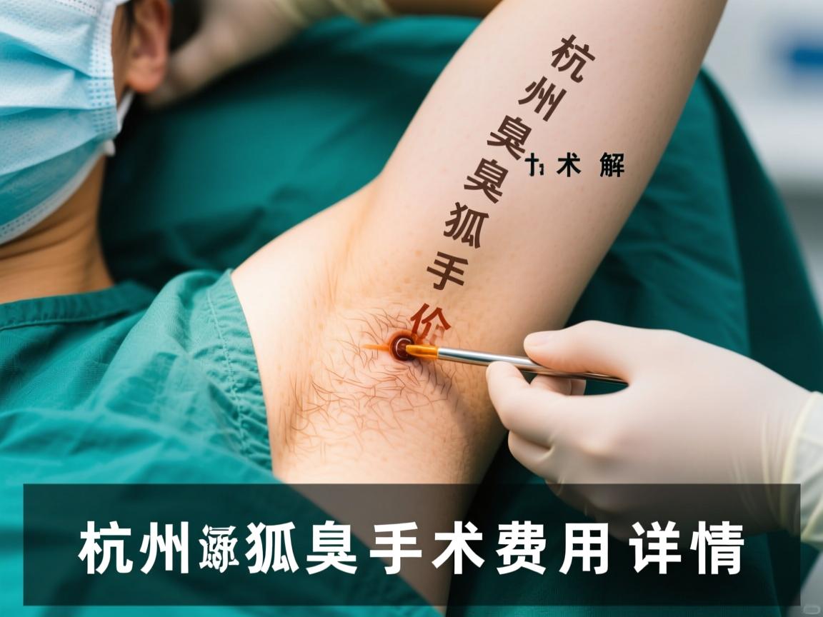 杭州狐臭手术价格解析，了解杭州狐臭手术费用详情
