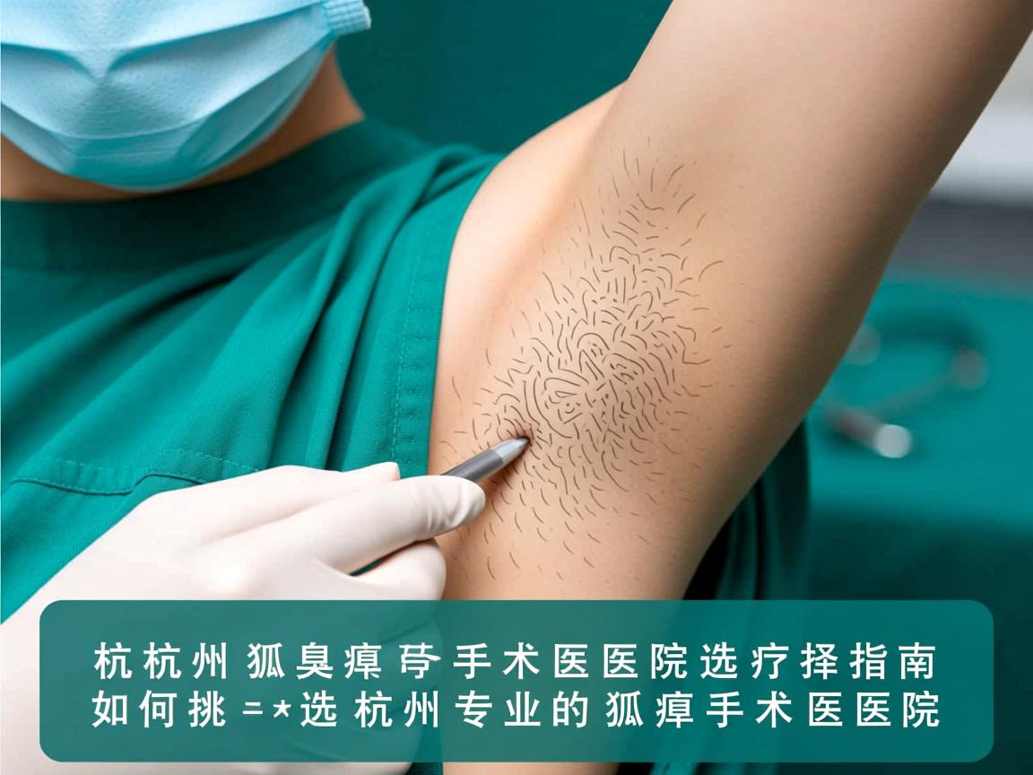 杭州狐臭手术医院选择指南，如何挑选杭州专业的狐臭手术医院