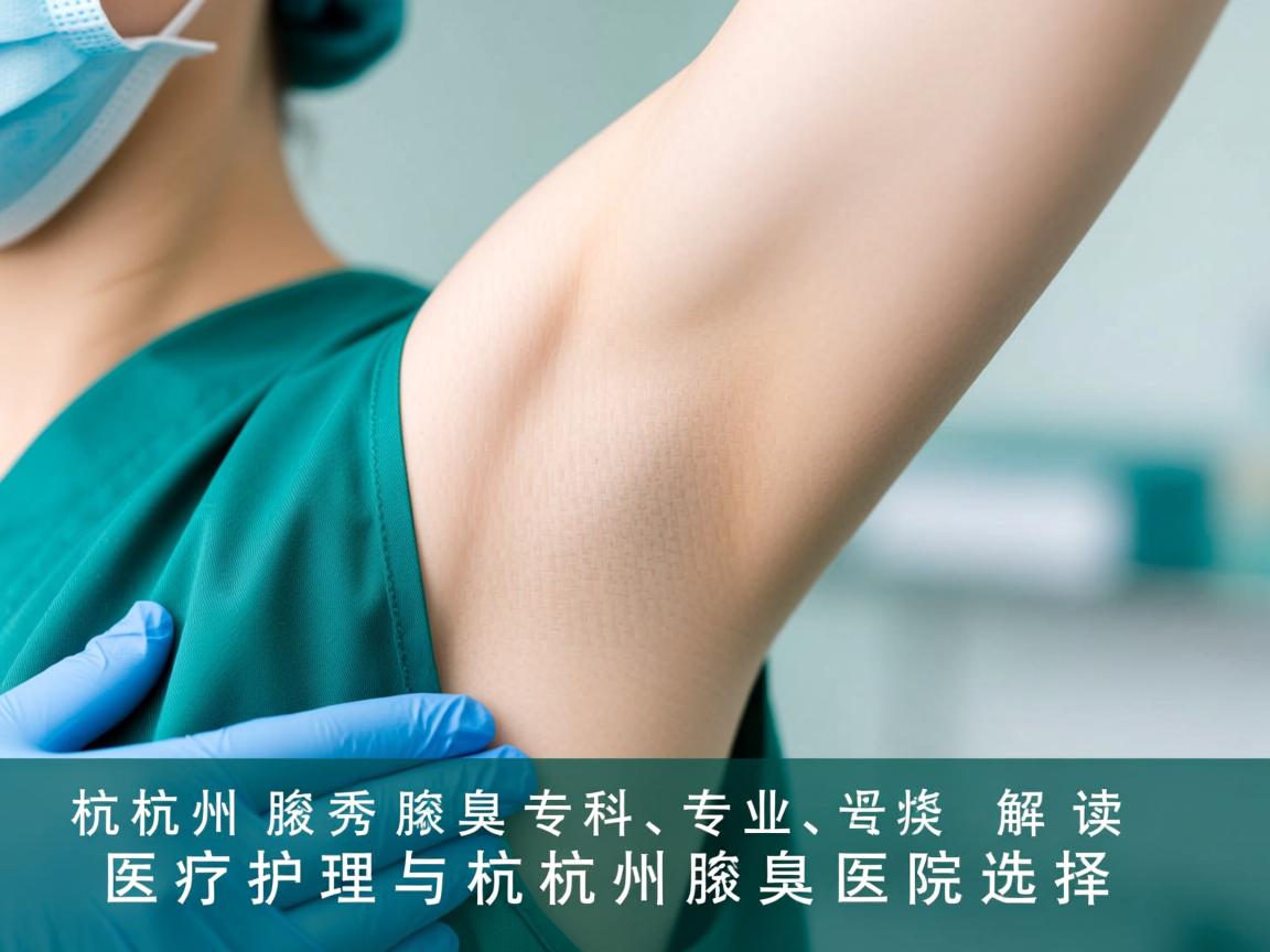 杭州腋秀腋臭专科，专业解读腋臭医疗护理与杭州腋臭医院选择