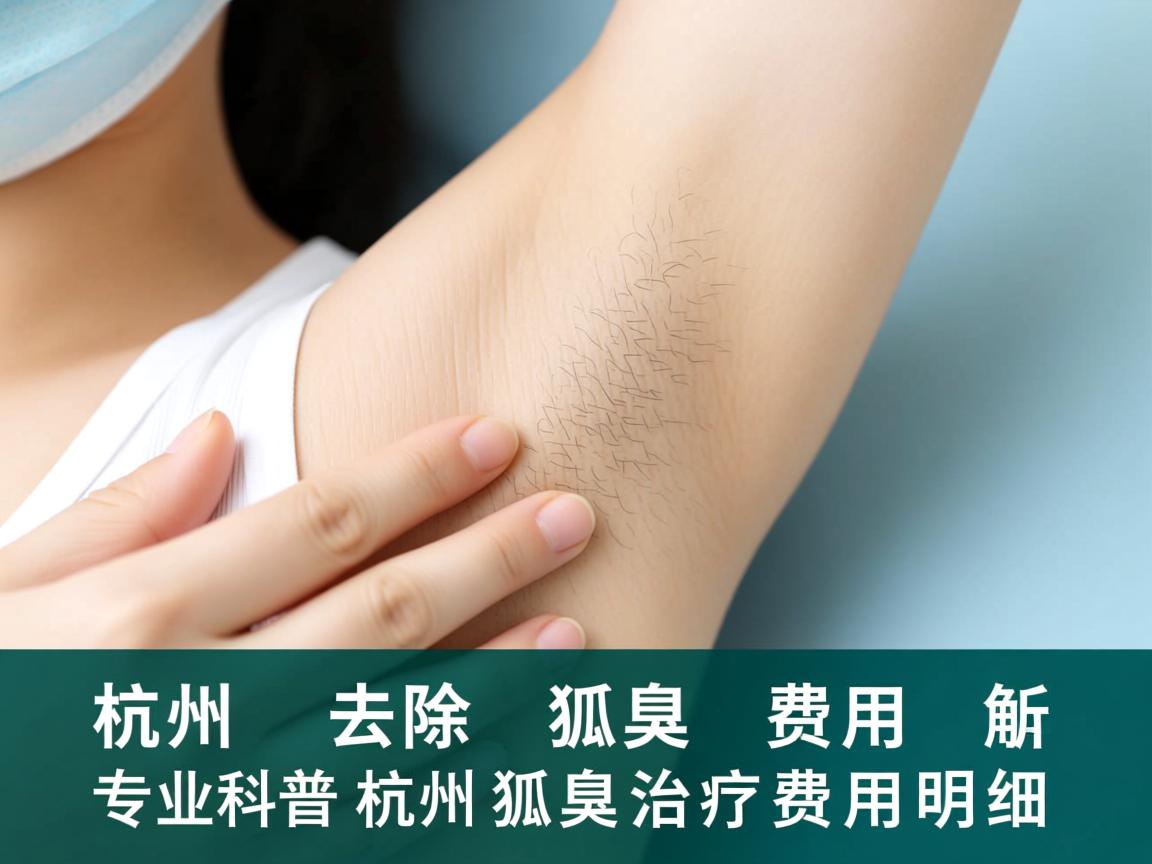 杭州去除狐臭费用解析，专业科普杭州狐臭治疗费用明细