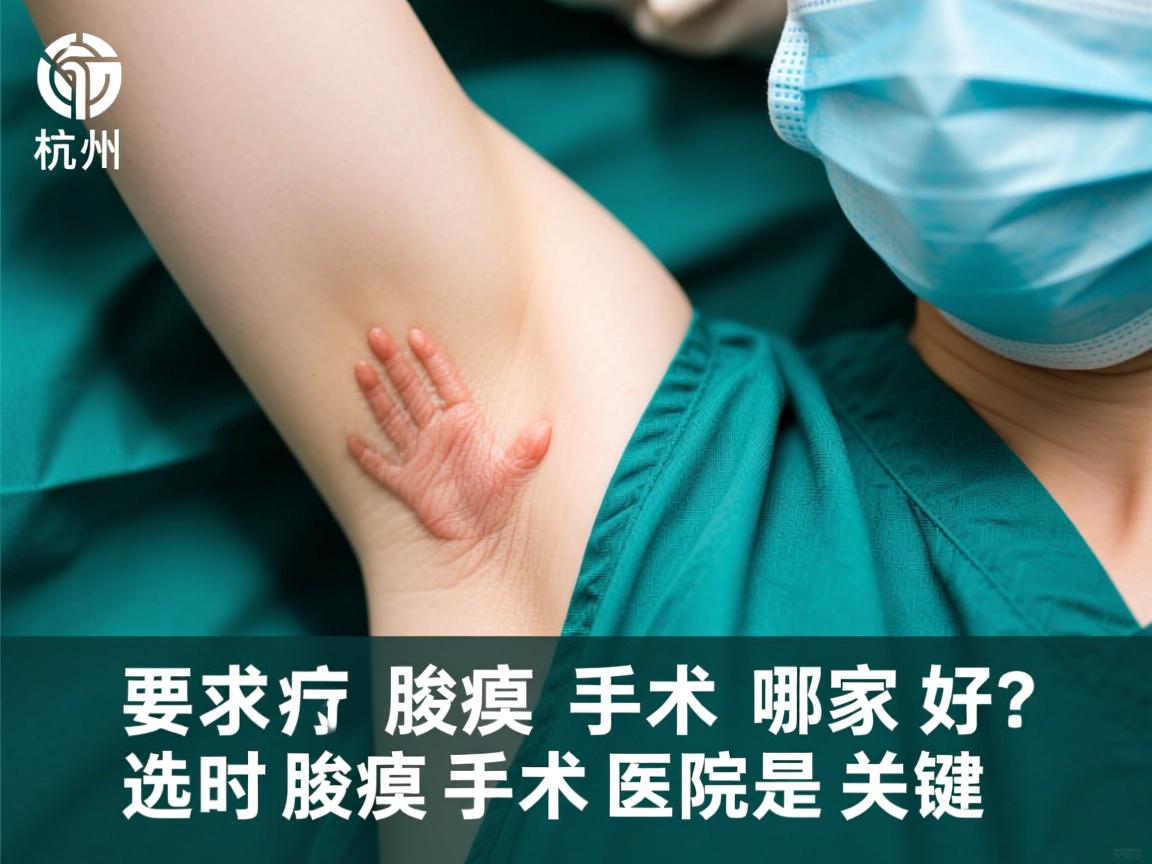 杭州腋臭手术哪家好?选对腋臭手术医院是关键 杭州腋臭手术哪家好?选对腋臭手术医院是关键