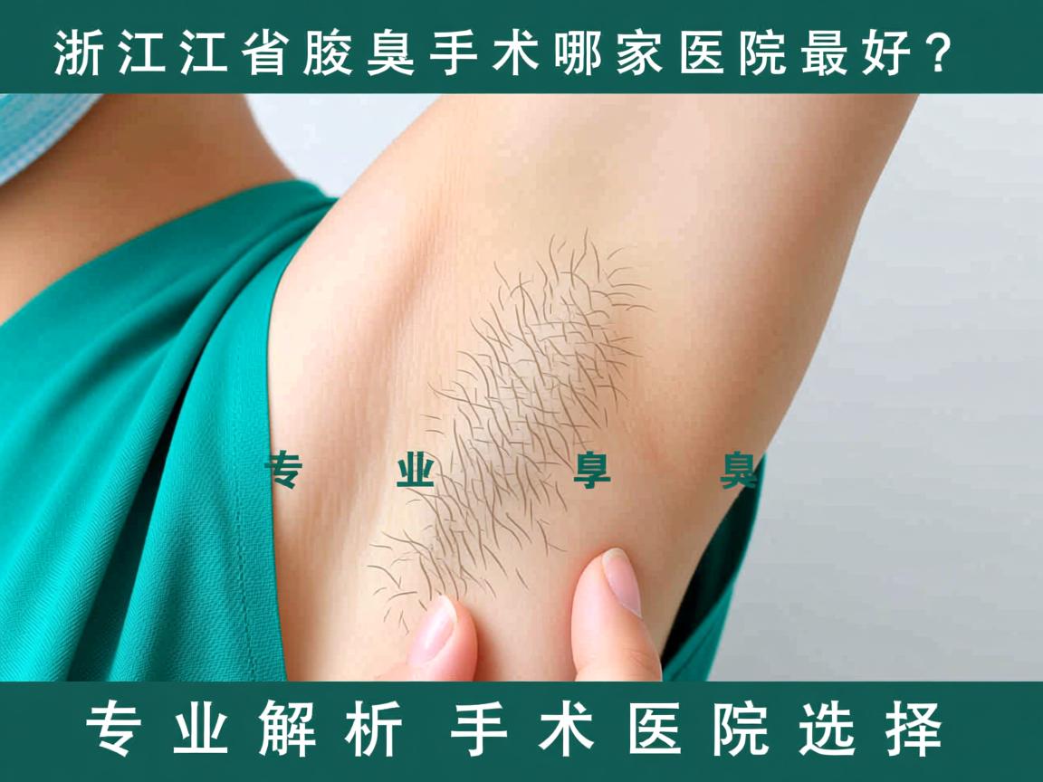 浙江省腋臭手术哪家医院最好？专业解析腋臭手术医院选择