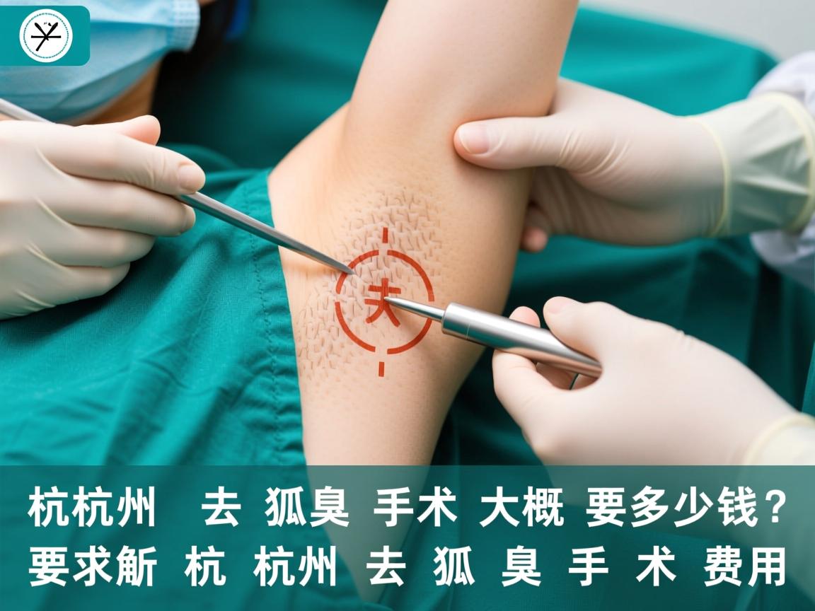 杭州去狐臭手术大概要多少钱？解析杭州去狐臭手术费用