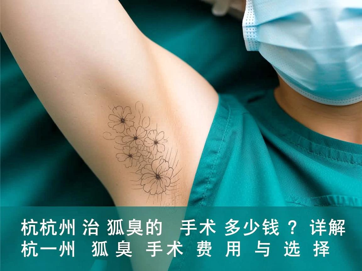 杭州治狐臭的手术多少钱？详解杭州狐臭手术费用与选择