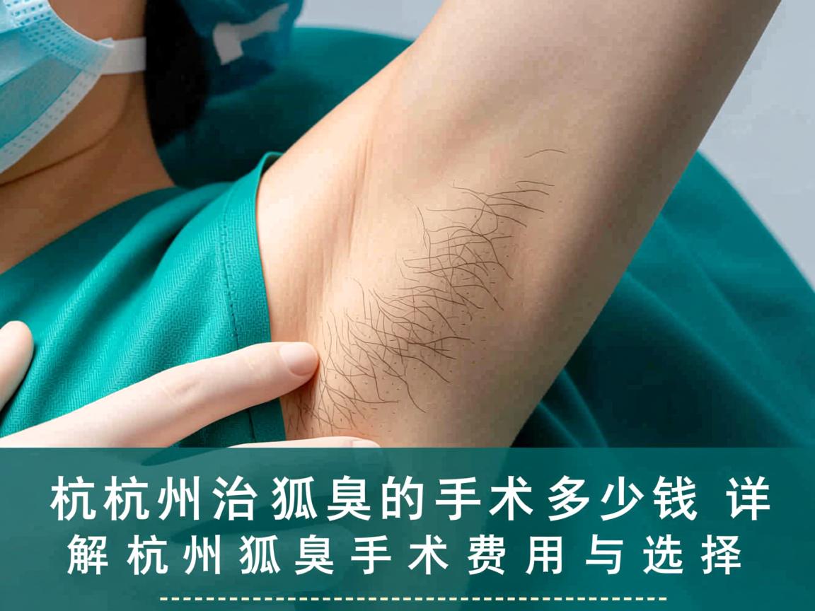 杭州治狐臭的手术多少钱？详解杭州狐臭手术费用与选择