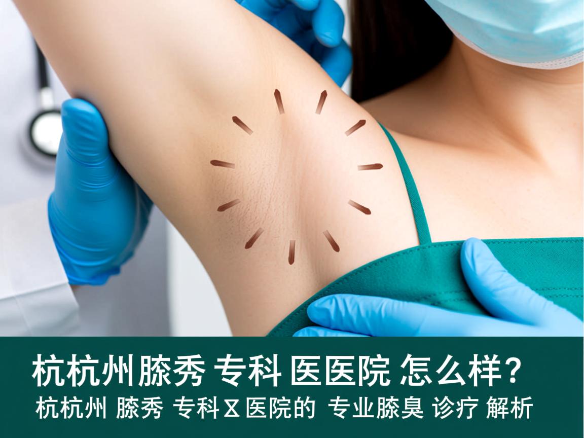 杭州腋秀专科医院怎么样？杭州腋秀专科医院的专业腋臭诊疗解析