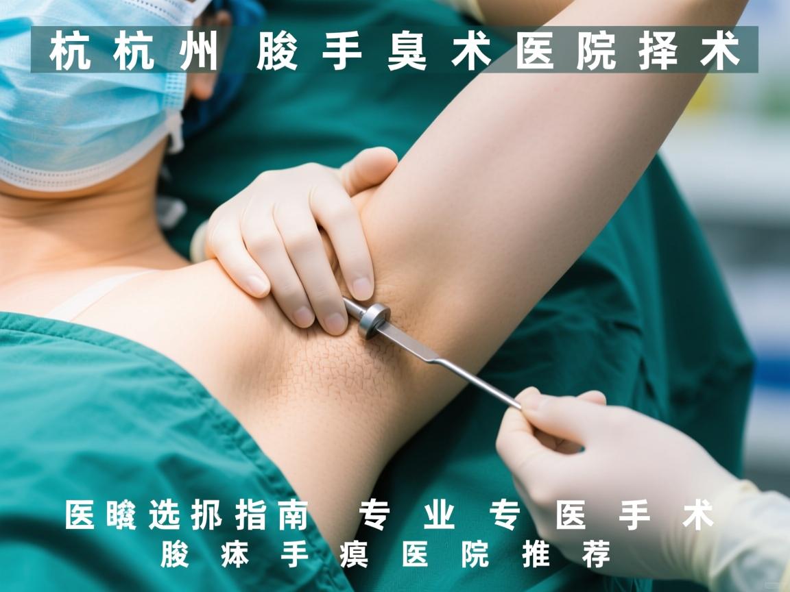 杭州腋臭手术医院选择指南，专业腋臭手术医院推荐