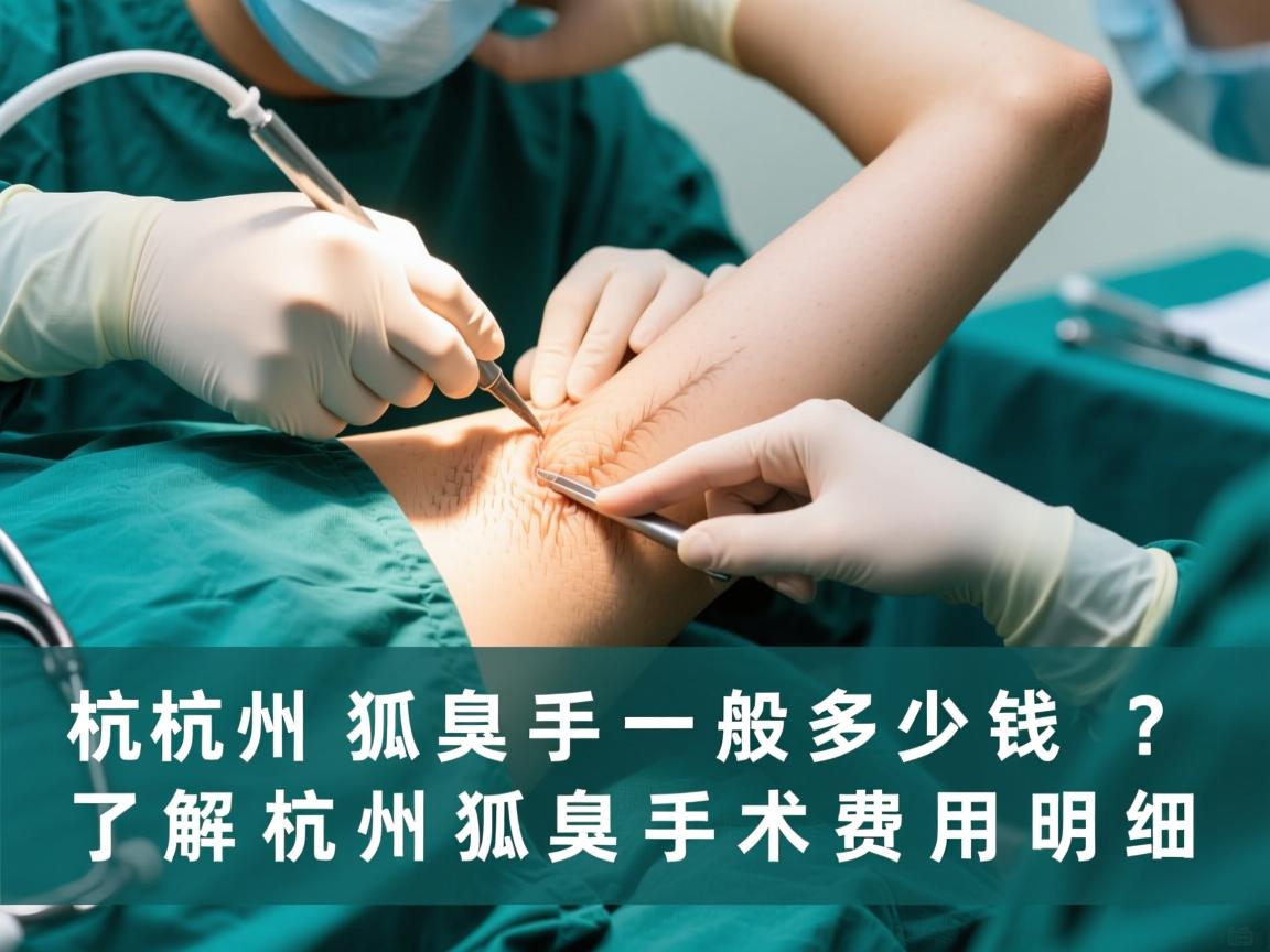 杭州狐臭手术一般多少钱？了解杭州狐臭手术费用明细