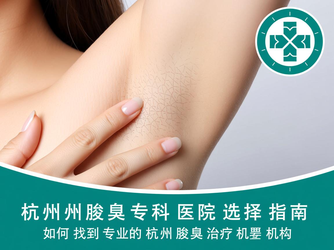杭州腋臭专科医院选择指南，如何找到专业的杭州腋臭治疗机构