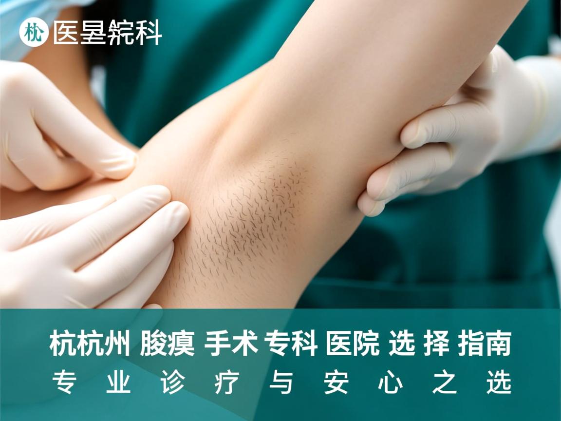 杭州腋臭手术专科医院选择指南，专业诊疗与安心之选