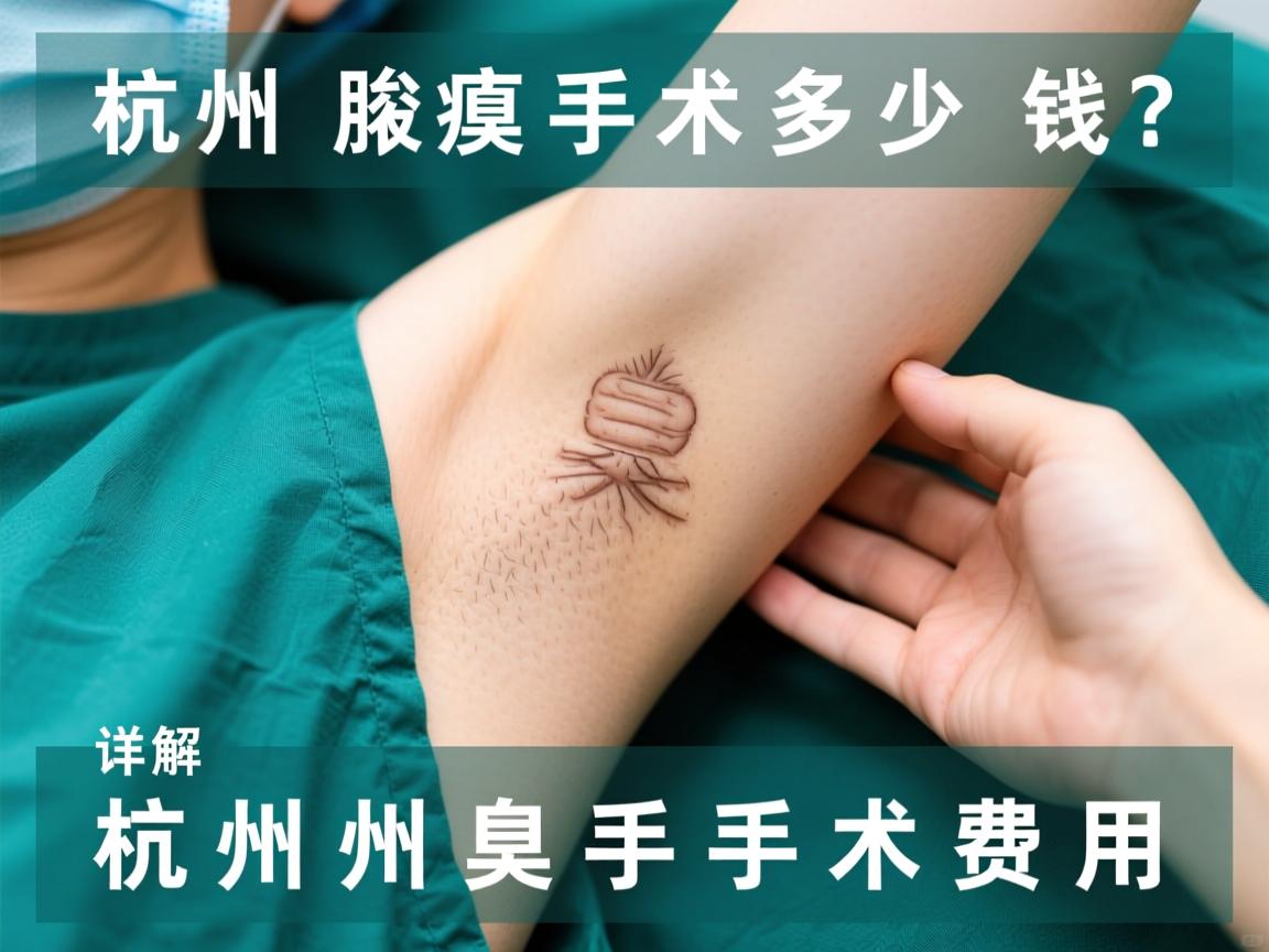 杭州腋臭手术多少钱？详解杭州腋臭手术费用
