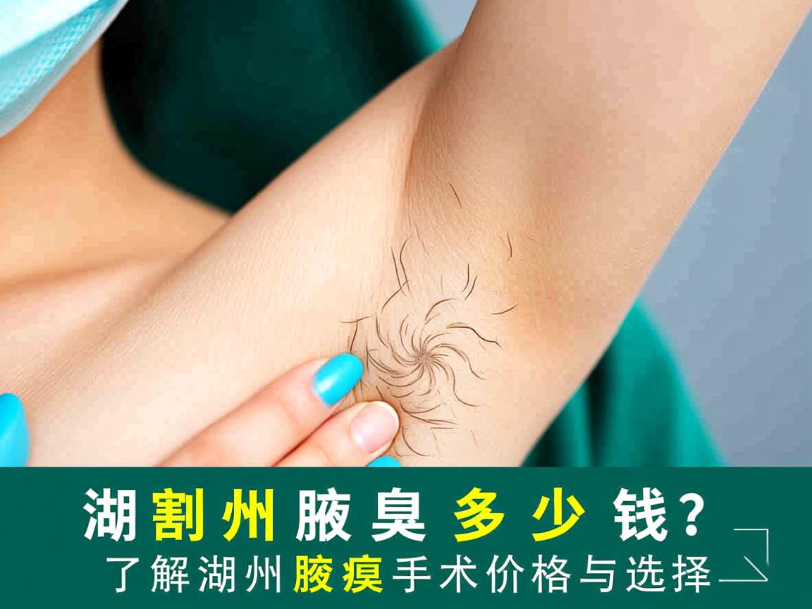 在湖州割腋臭多少钱？了解湖州腋臭手术价格与选择