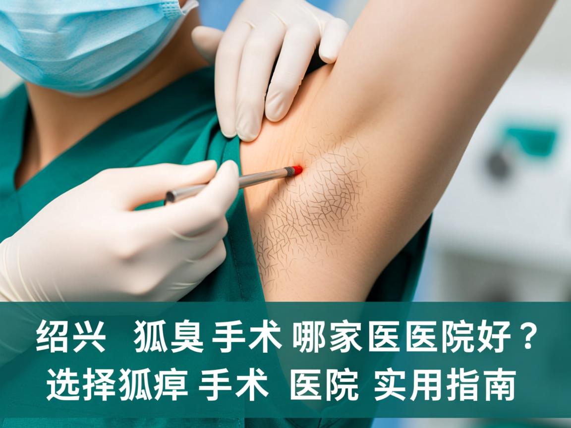 在绍兴做狐臭手术哪家医院好？选择狐臭手术医院的实用指南