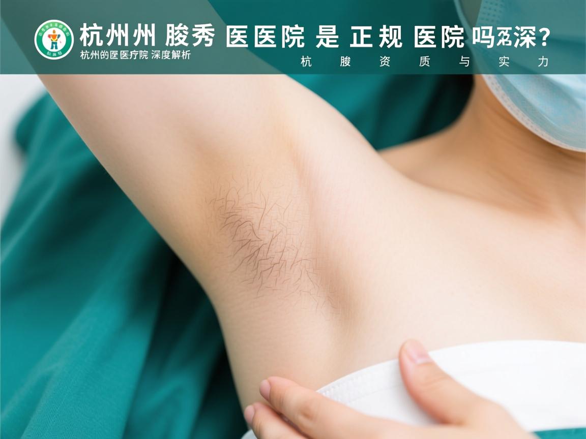 杭州腋秀医院是正规医院吗？深度解析杭州腋秀医院的资质与实力