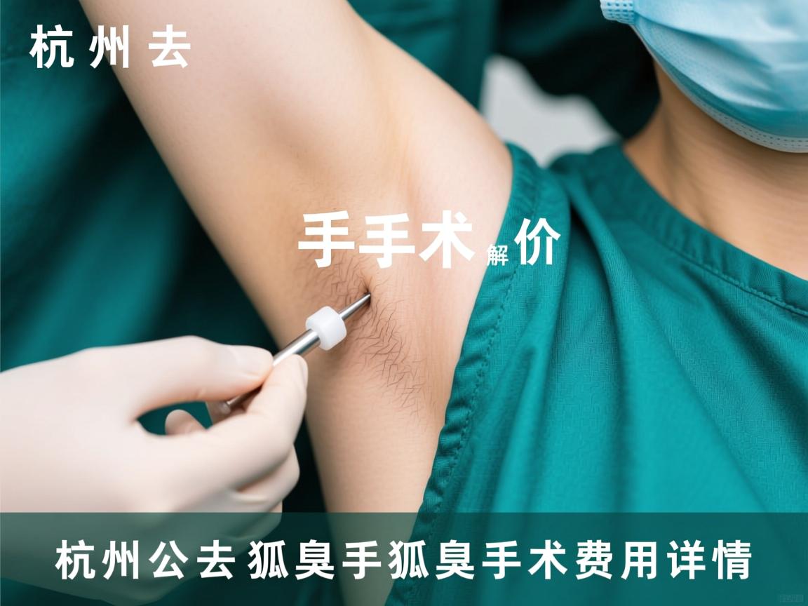 杭州去狐臭手术价格解析，了解杭州去狐臭手术费用详情