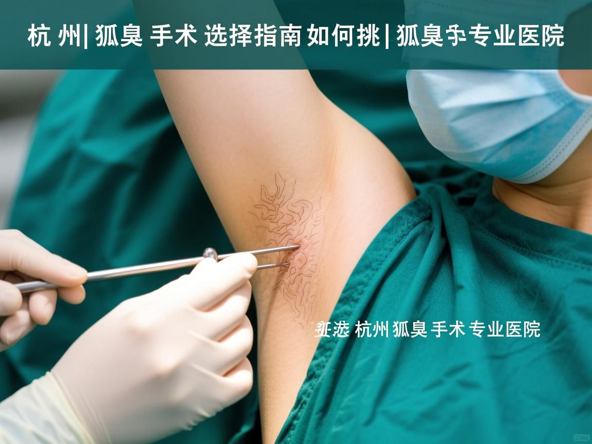 杭州狐臭手术选择指南，如何挑选杭州狐臭手术专业医院