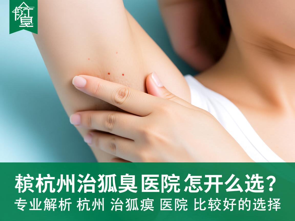 杭州治狐臭医院怎么选？专业解析杭州治狐臭医院比较好的选择