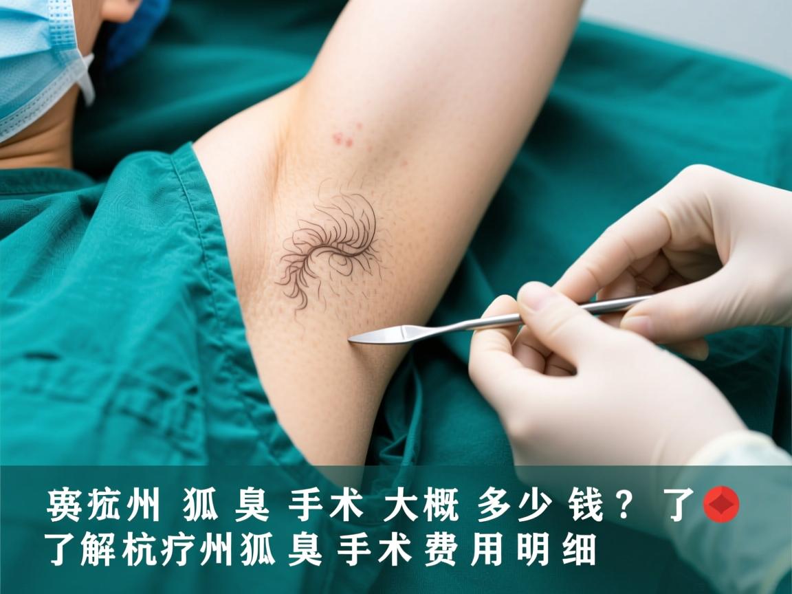 杭州狐臭手术大概多少钱？了解杭州狐臭手术费用明细