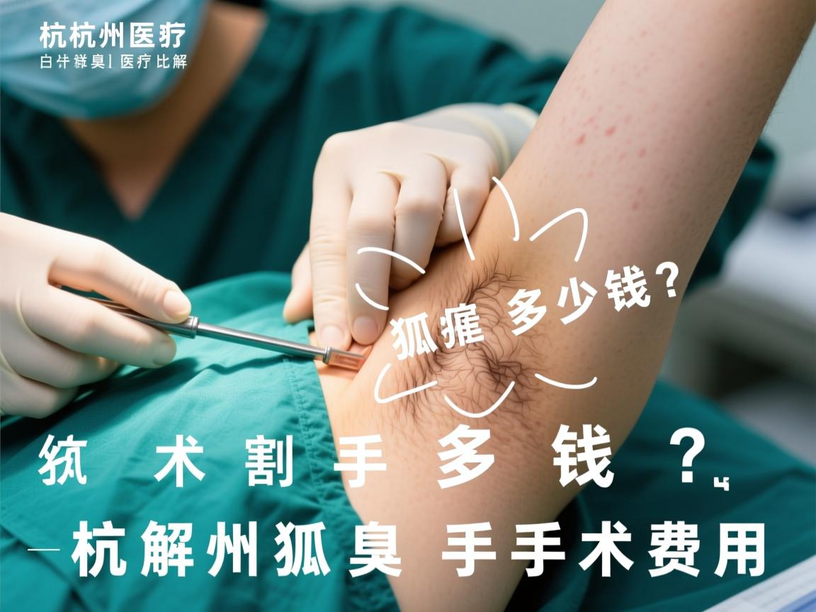 杭州割狐臭手术多少钱？详解杭州狐臭手术费用