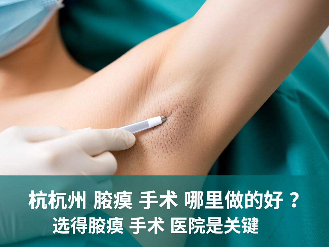 杭州腋臭手术哪里做的好？选对腋臭手术医院是关键