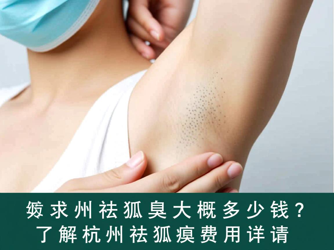杭州祛狐臭大概多少钱？了解杭州祛狐臭费用详情