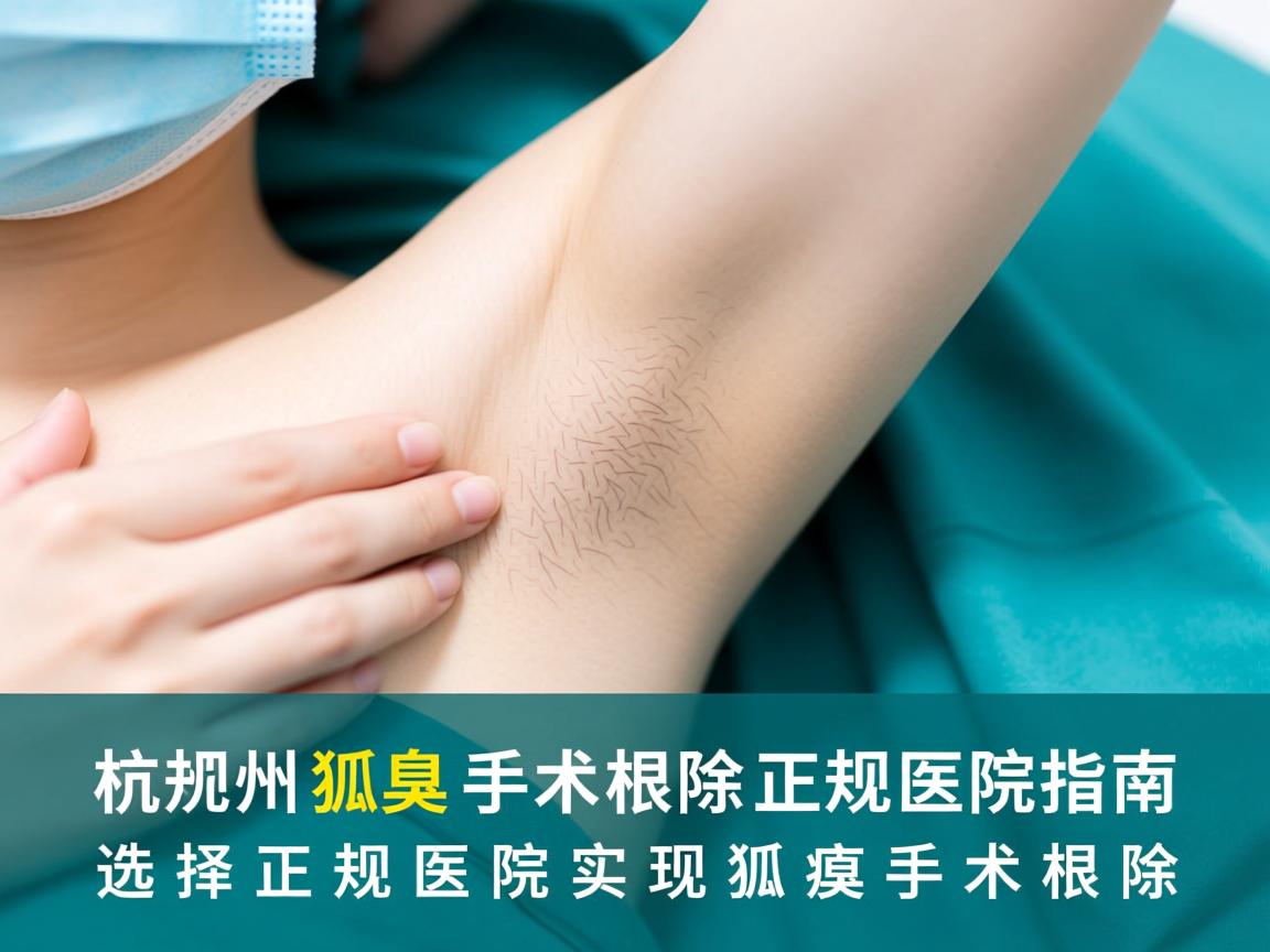 杭州狐臭手术根除正规医院指南，选择正规医院实现狐臭手术根除